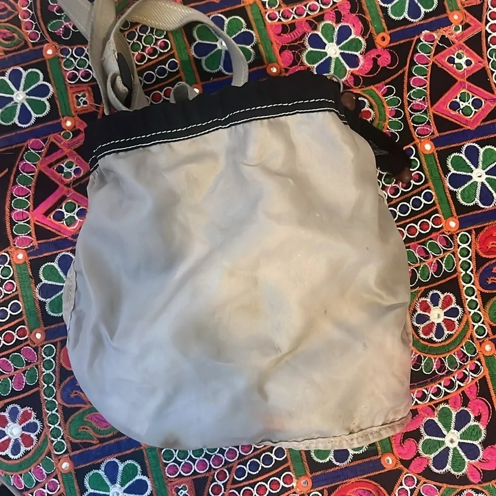 vintage Kipling DELIA Mini backpack  black bag Zippers Drawstring